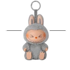 Gray Bunny Plush Bag Charm